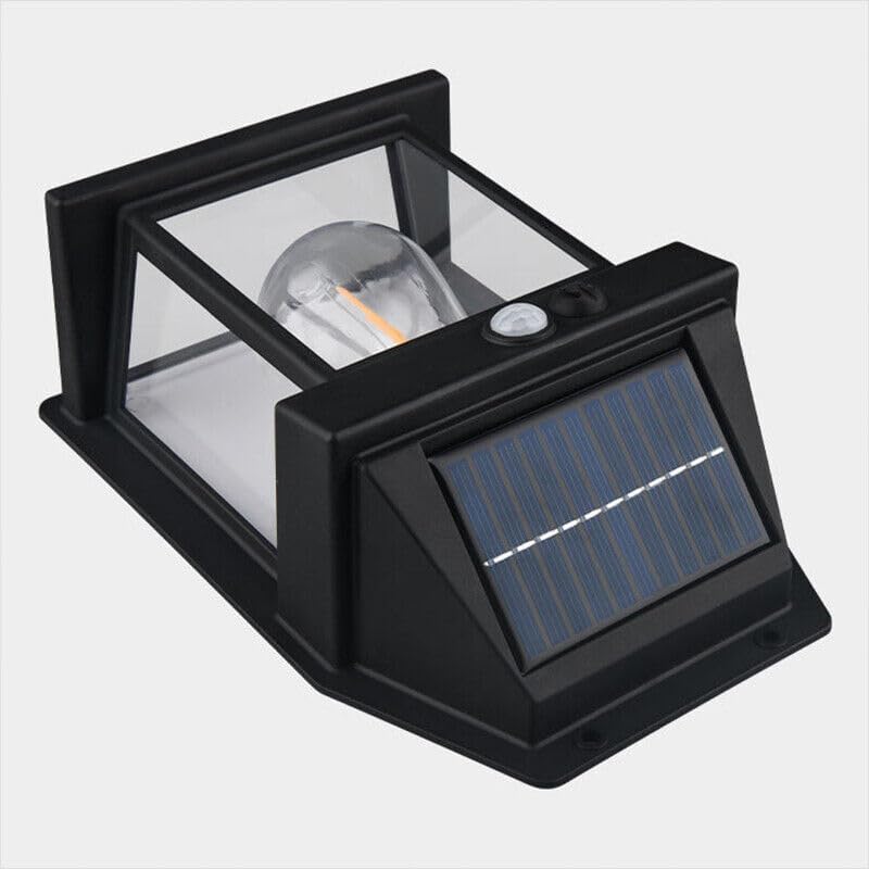 deevudi New Wireless Dusk to Dawn Motion Sensor LED Wall Sconce, Solar Light Outdoor Wall Light, Solar Lamp with Motion Sensor, Waterproof Outdoor Lamp for Garden, Patio, Yard (1 pc)